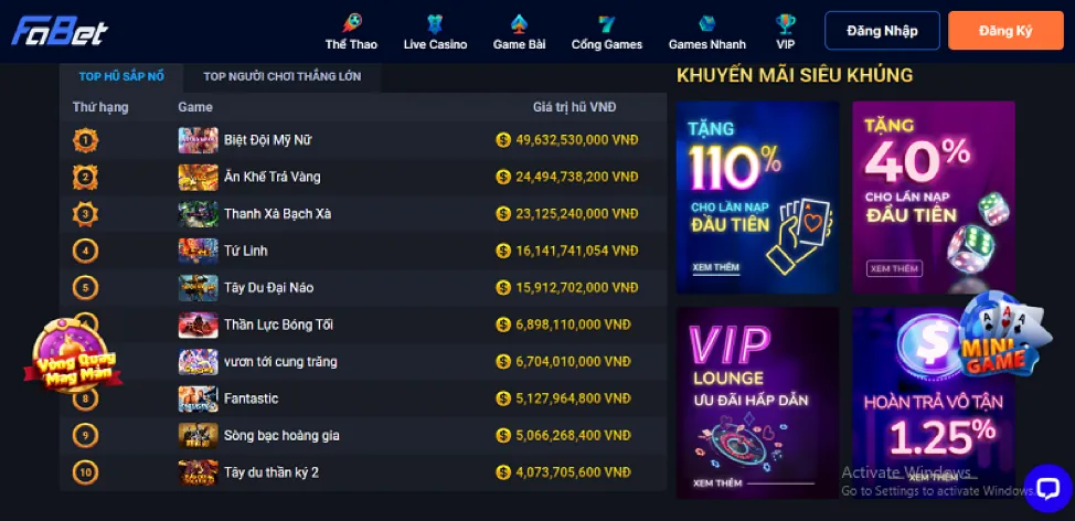 Hướng dẫn nhận khuyến mãi f8betbeta2